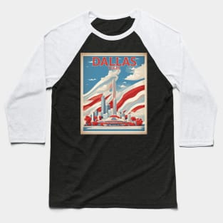 Dallas Texas United States of America Tourism Vintage Baseball T-Shirt